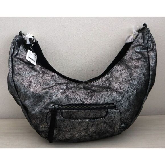 We The Free x Free People OB1676413 Black Metallic Sparta Sling Bag - Picture 2 of 16